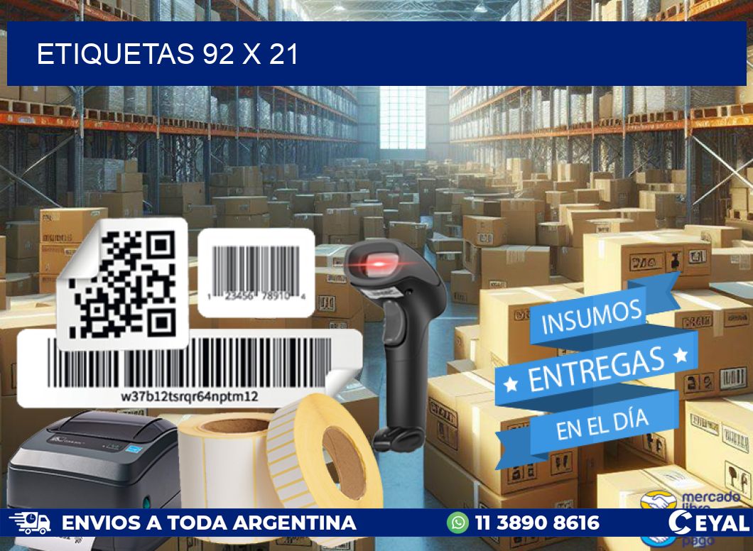 ETIQUETAS 92 x 21