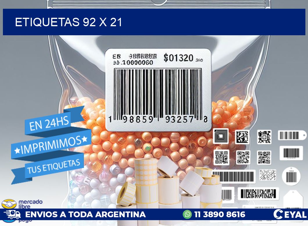 ETIQUETAS 92 x 21