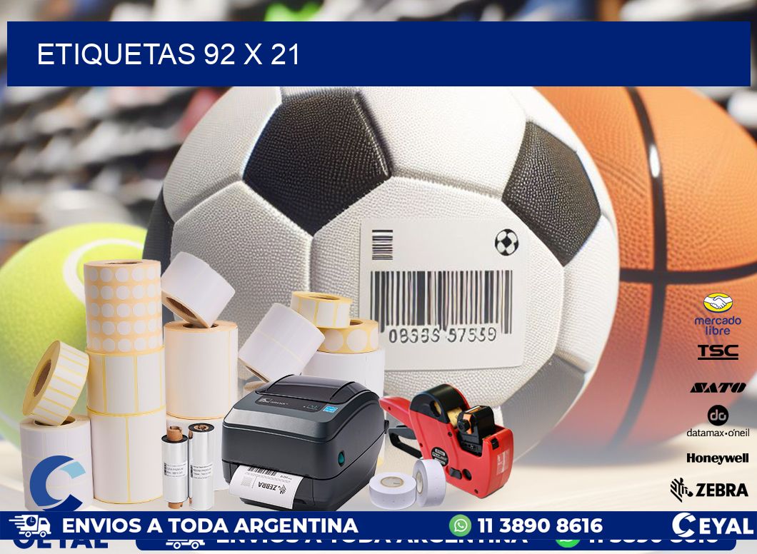 ETIQUETAS 92 x 21