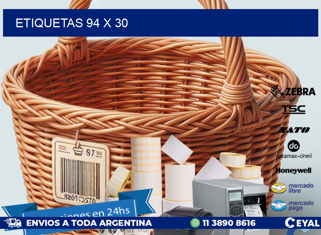 ETIQUETAS 94 x 30