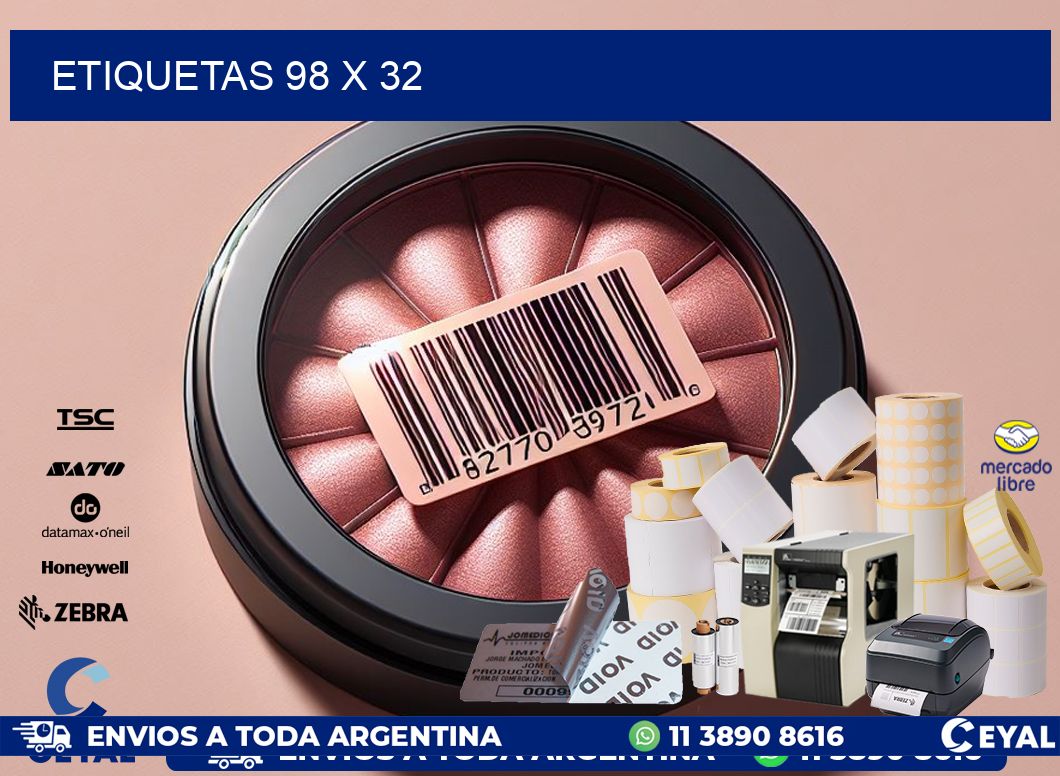 ETIQUETAS 98 x 32