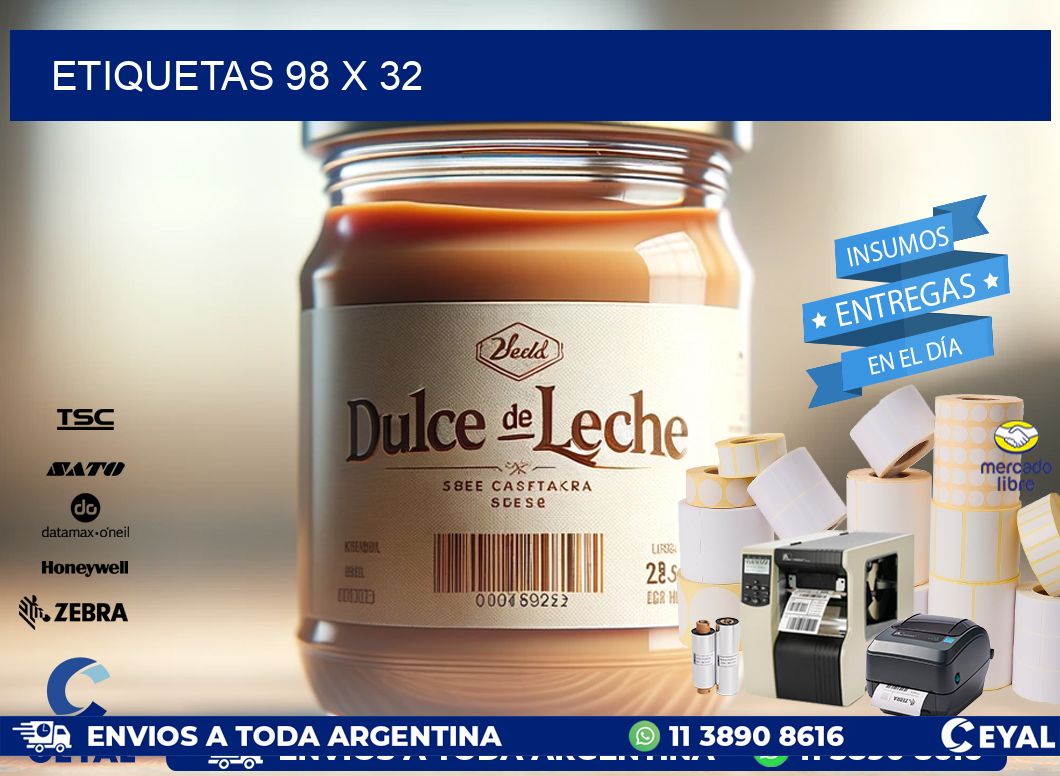 ETIQUETAS 98 x 32