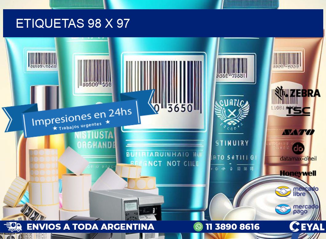 ETIQUETAS 98 x 97
