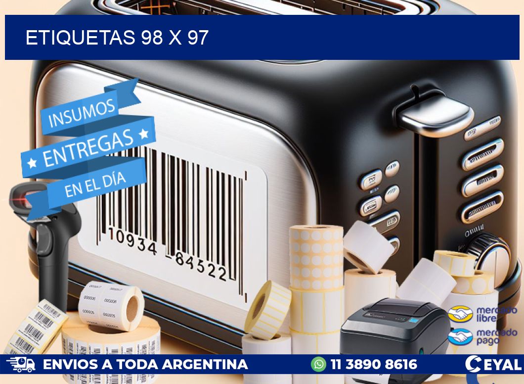 ETIQUETAS 98 x 97