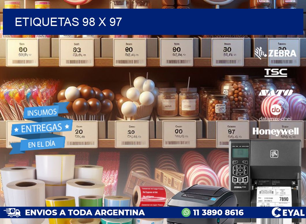 ETIQUETAS 98 x 97
