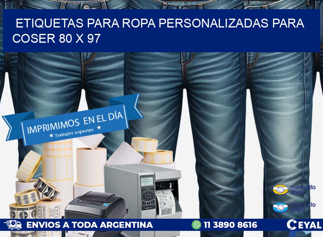 ETIQUETAS PARA ROPA PERSONALIZADAS PARA COSER 80 x 97