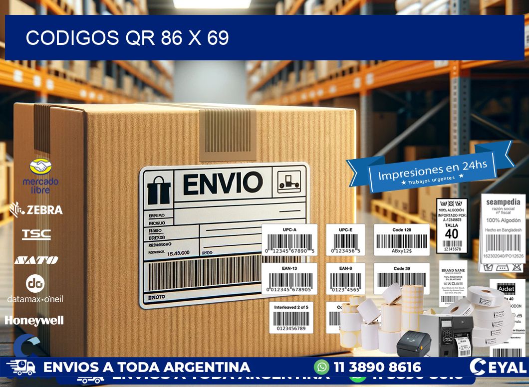 CODIGOS QR 86 x 69