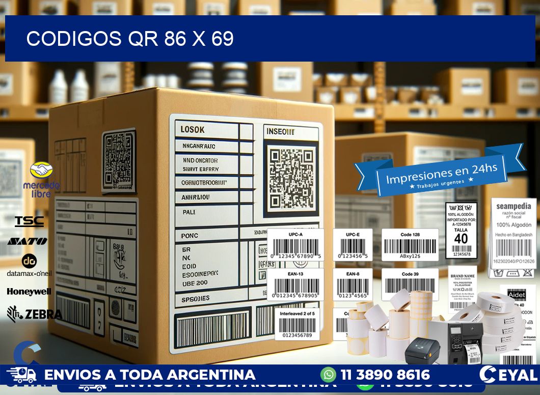CODIGOS QR 86 x 69