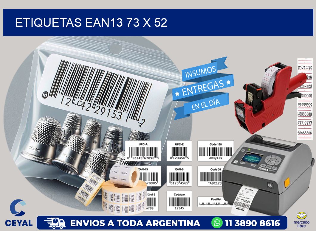 ETIQUETAS EAN13 73 x 52