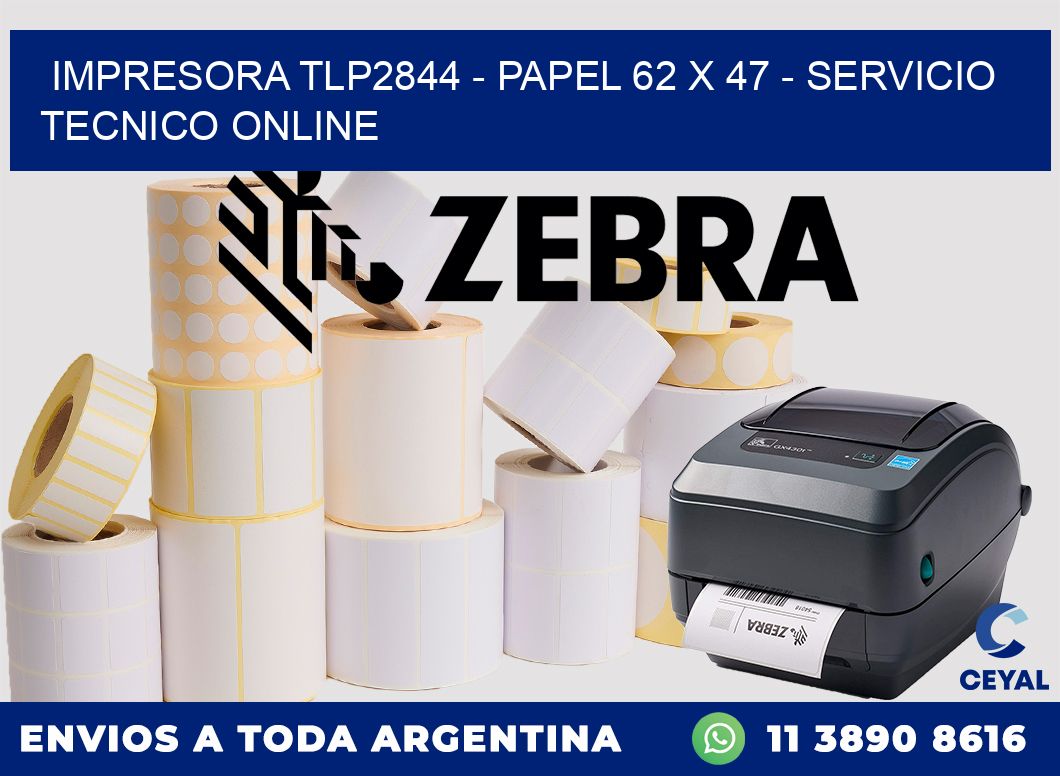 IMPRESORA TLP2844 - PAPEL 62 x 47 - SERVICIO TECNICO ONLINE