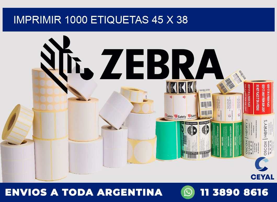 IMPRIMIR 1000 ETIQUETAS 45 x 38