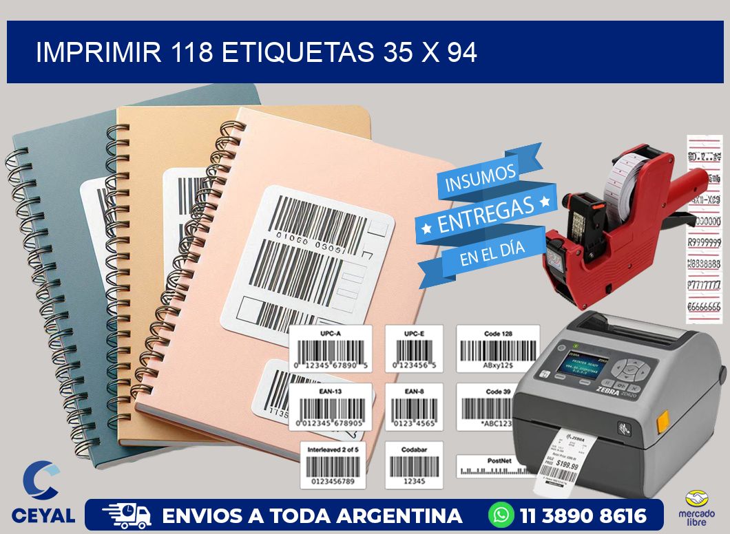 IMPRIMIR 118 ETIQUETAS 35 x 94
