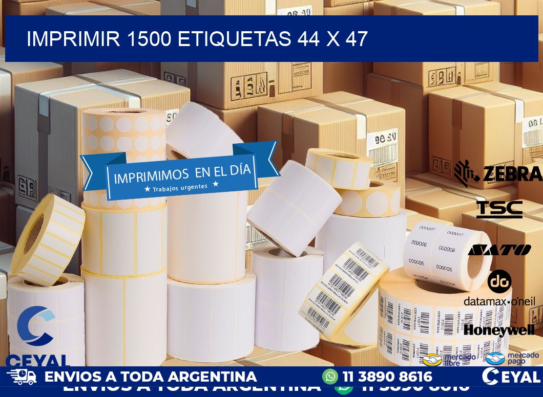 IMPRIMIR 1500 ETIQUETAS 44 x 47