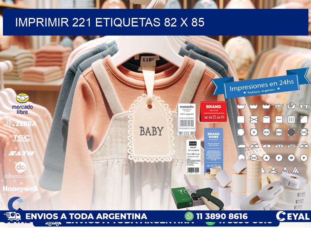 IMPRIMIR 221 ETIQUETAS 82 x 85
