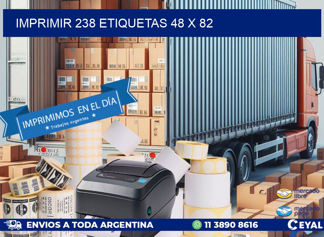 IMPRIMIR 238 ETIQUETAS 48 x 82