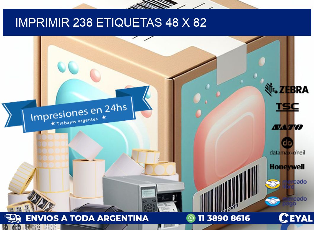 IMPRIMIR 238 ETIQUETAS 48 x 82