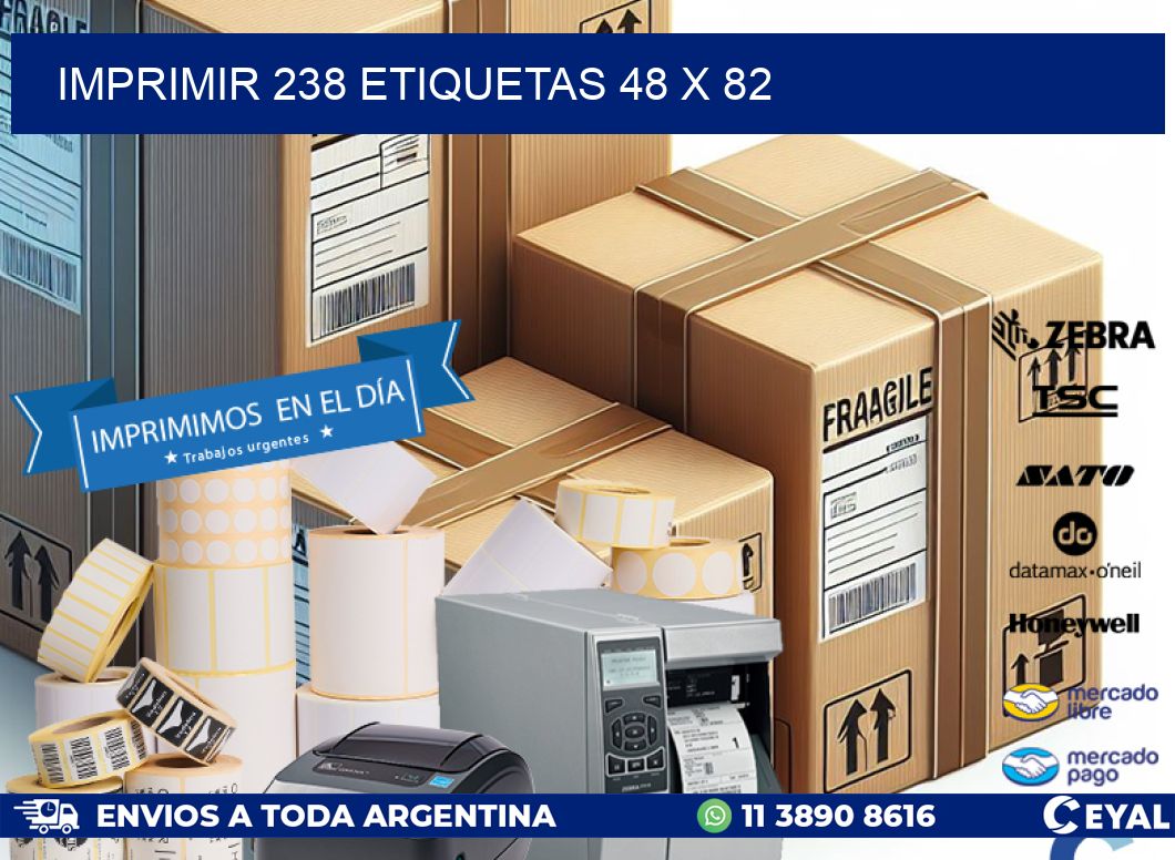 IMPRIMIR 238 ETIQUETAS 48 x 82