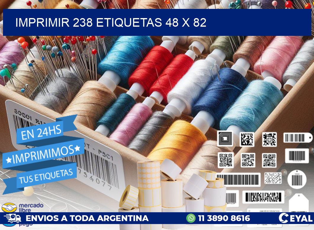 IMPRIMIR 238 ETIQUETAS 48 x 82