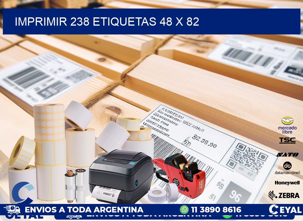 IMPRIMIR 238 ETIQUETAS 48 x 82