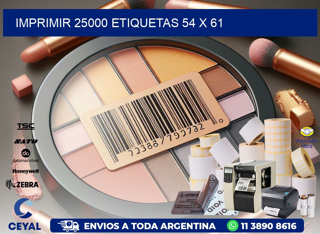 IMPRIMIR 25000 ETIQUETAS 54 x 61