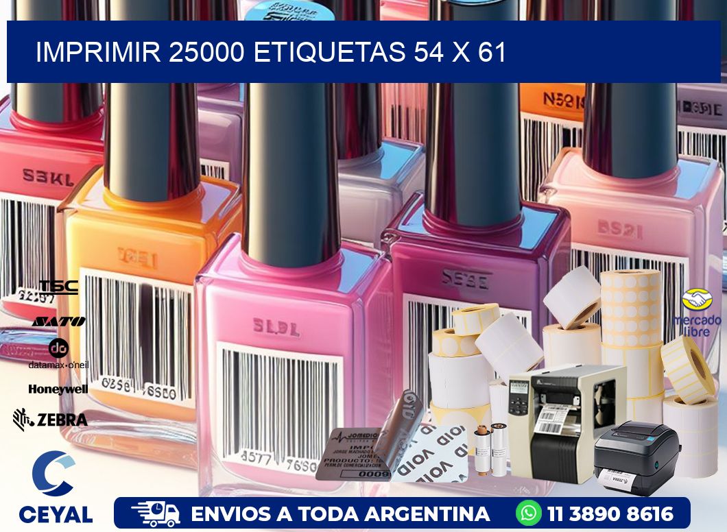 IMPRIMIR 25000 ETIQUETAS 54 x 61