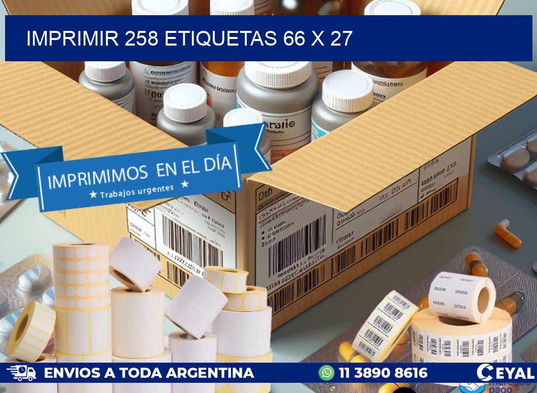 IMPRIMIR 258 ETIQUETAS 66 x 27