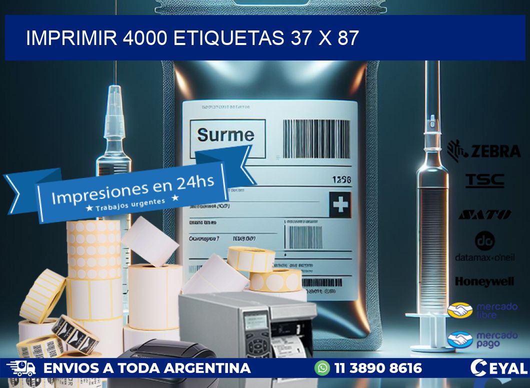 IMPRIMIR 4000 ETIQUETAS 37 x 87