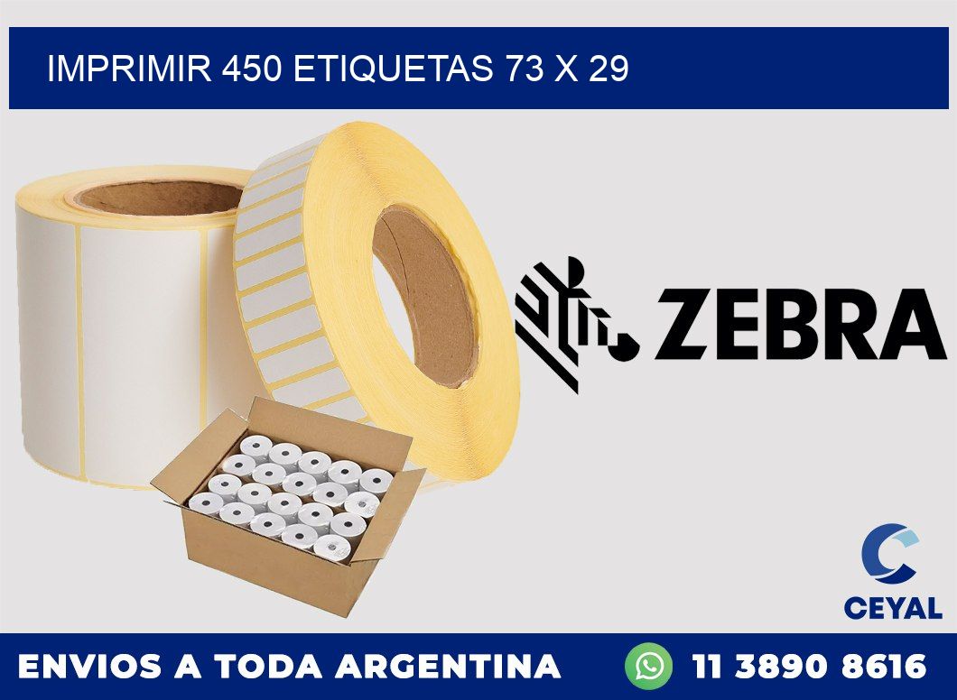 IMPRIMIR 450 ETIQUETAS 73 x 29