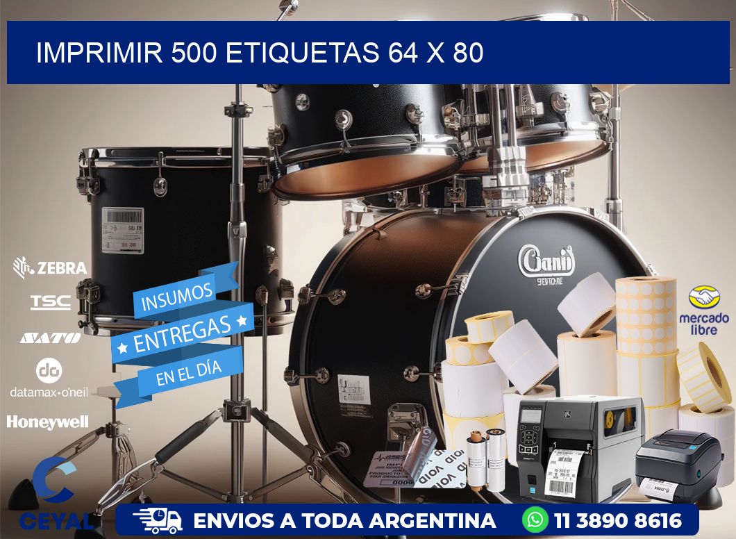 IMPRIMIR 500 ETIQUETAS 64 x 80