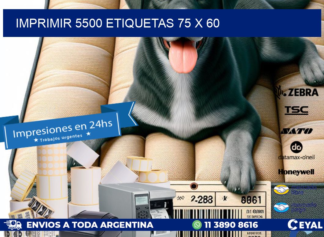 IMPRIMIR 5500 ETIQUETAS 75 x 60