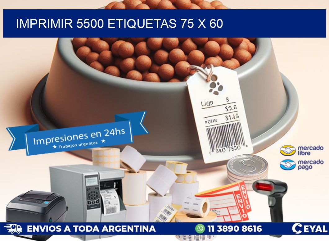 IMPRIMIR 5500 ETIQUETAS 75 x 60