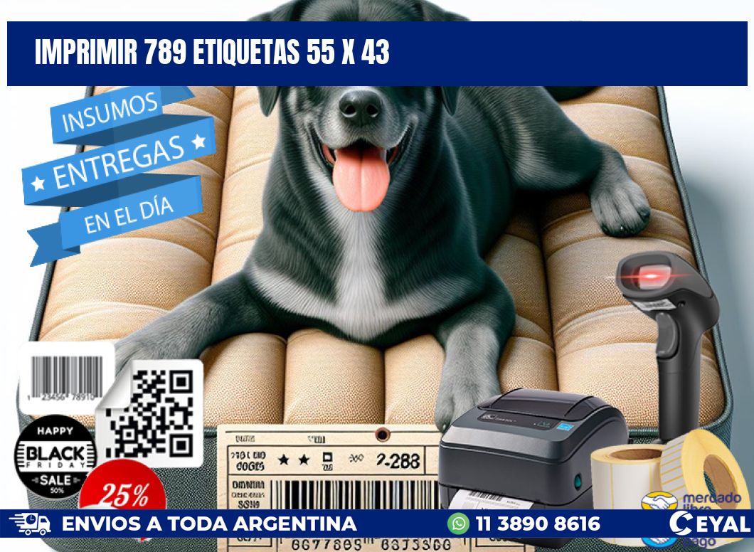 IMPRIMIR 789 ETIQUETAS 55 x 43