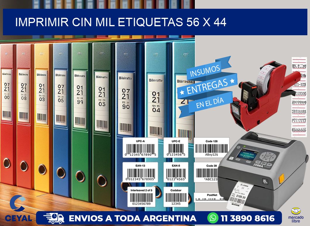 IMPRIMIR CIN MIL ETIQUETAS 56 x 44