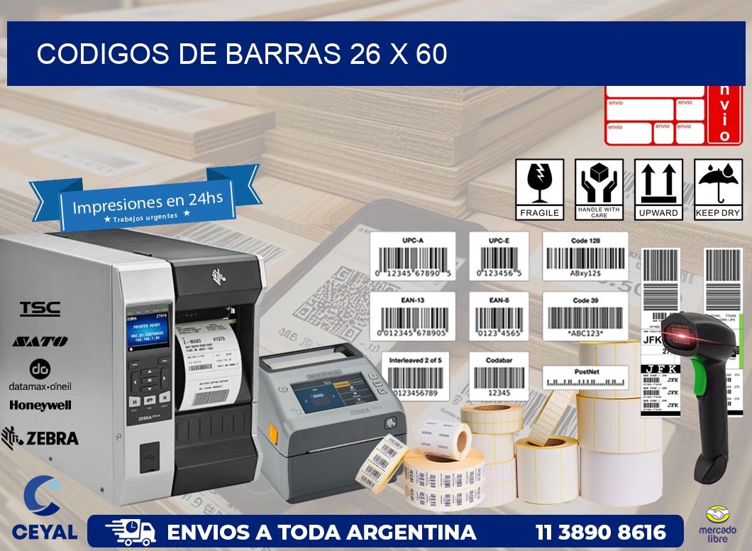 codigos de barras 26 x 60