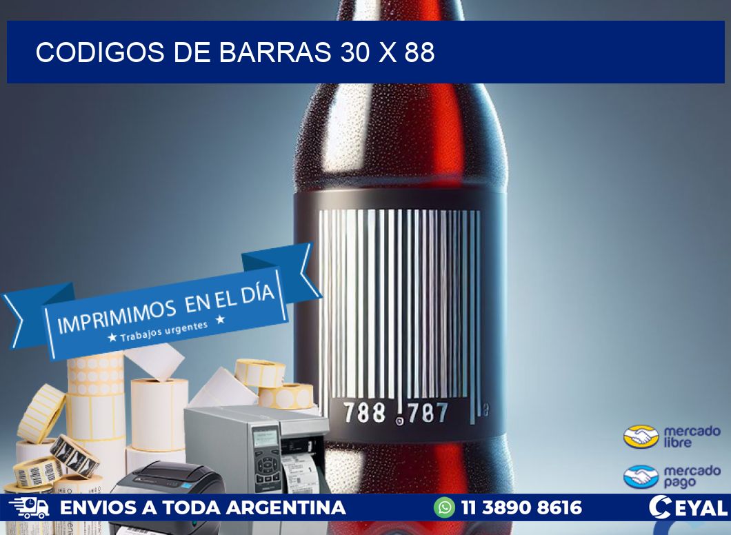 codigos de barras 30 x 88