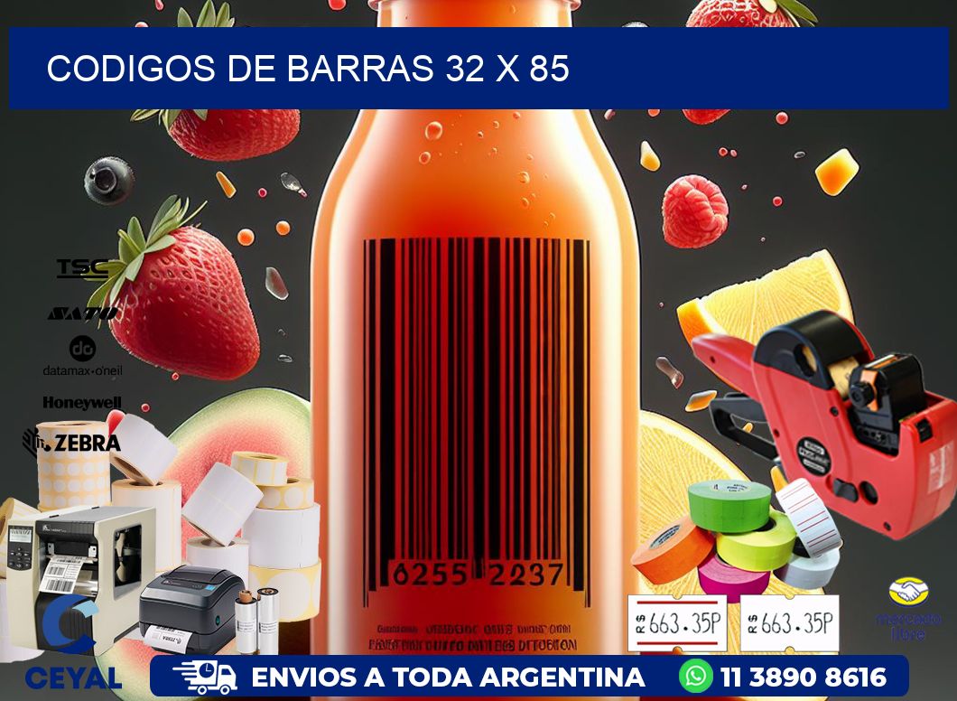 codigos de barras 32 x 85