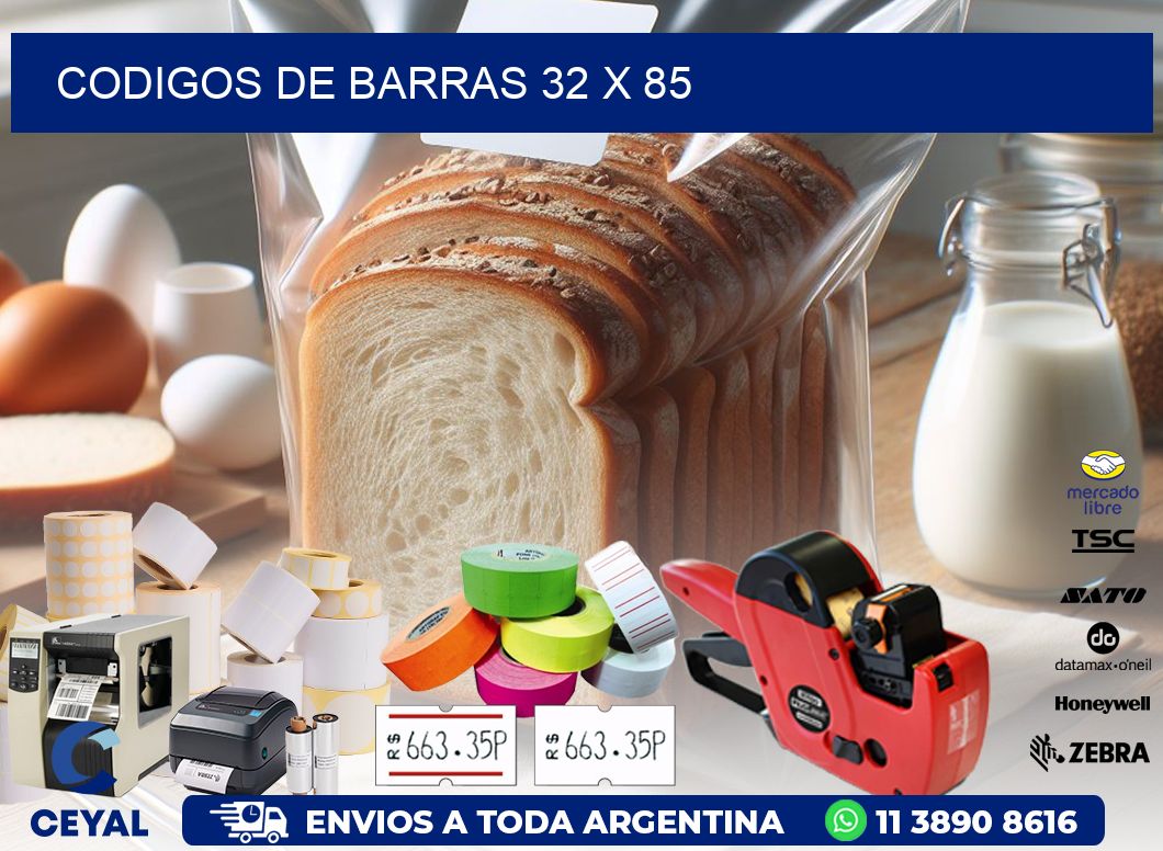codigos de barras 32 x 85