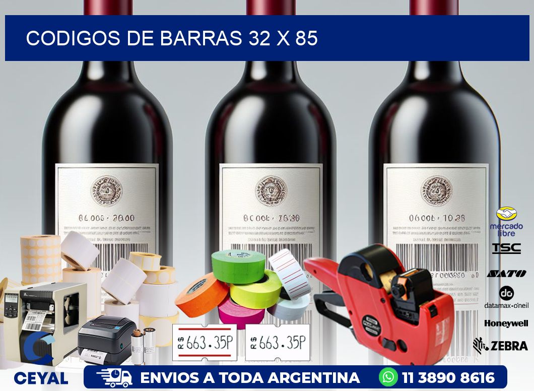 codigos de barras 32 x 85