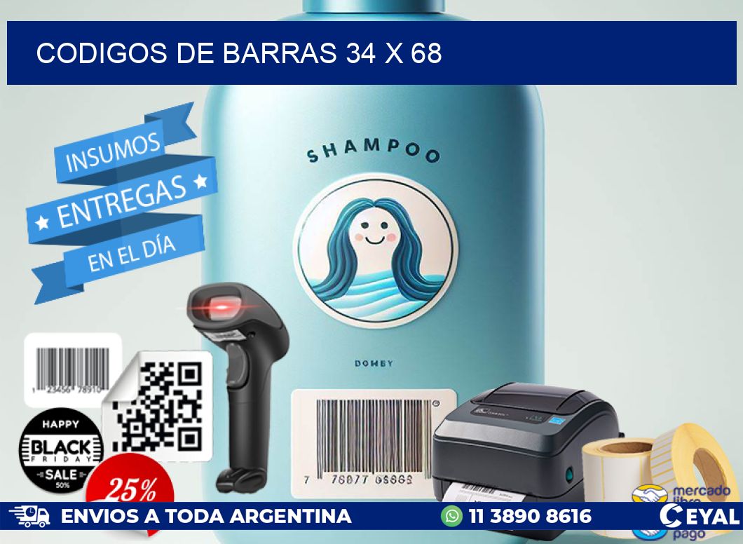 codigos de barras 34 x 68
