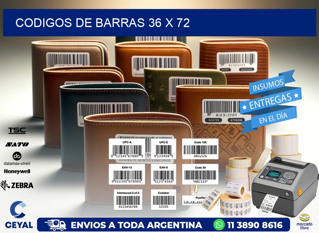 codigos de barras 36 x 72