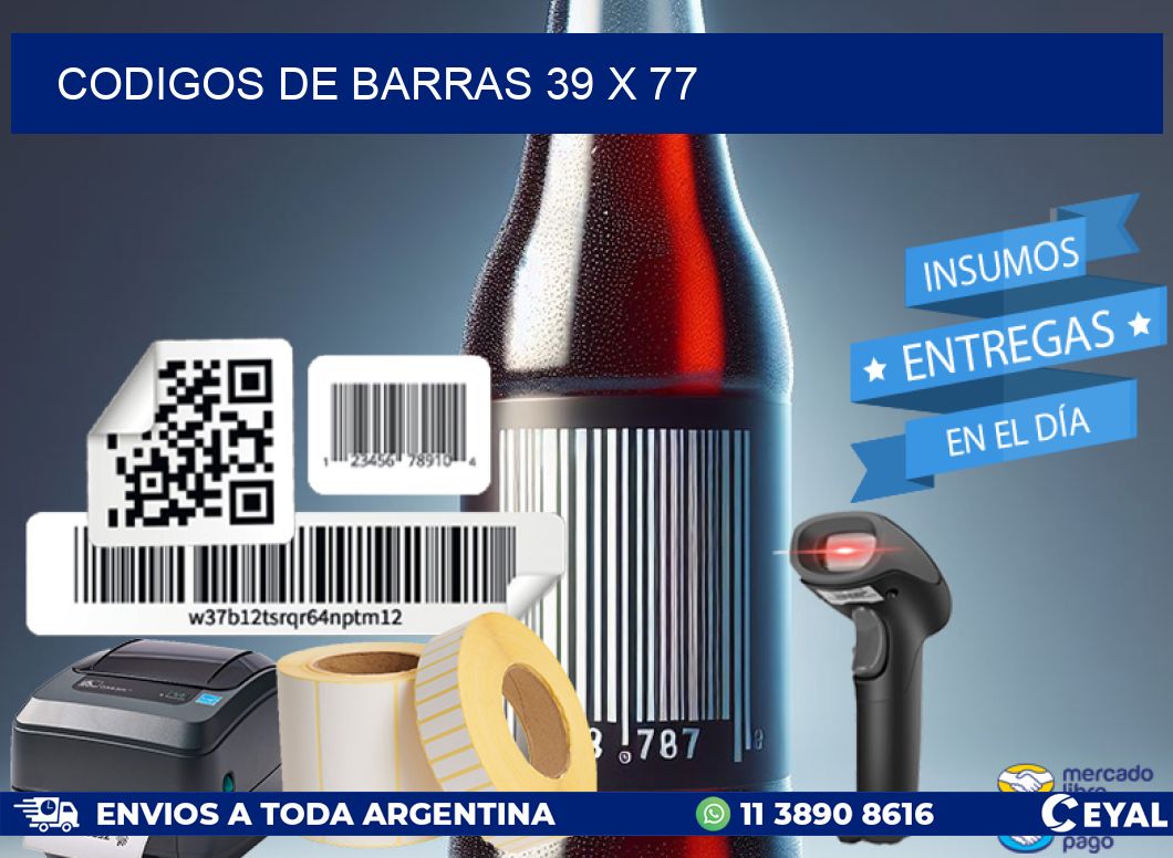 codigos de barras 39 x 77