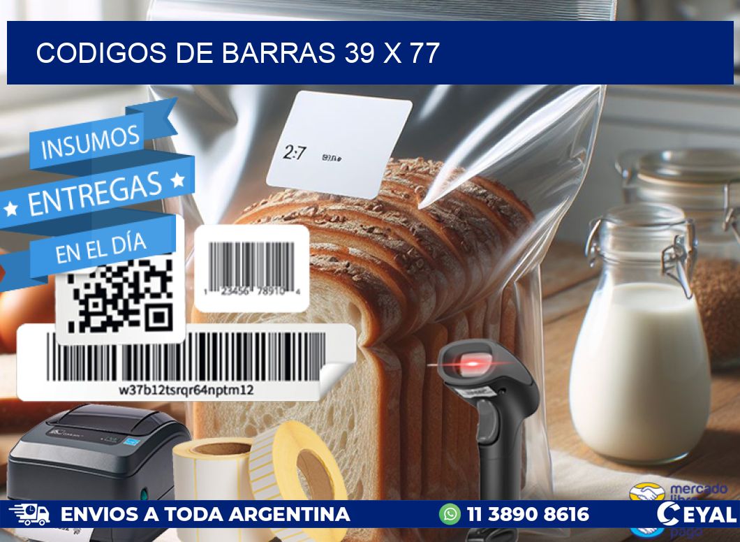 codigos de barras 39 x 77