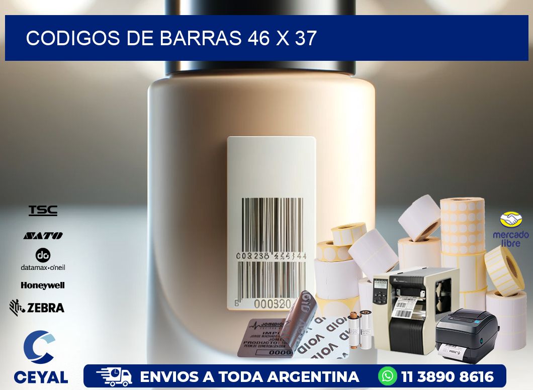 codigos de barras 46 x 37