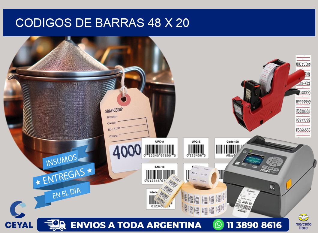 codigos de barras 48 x 20