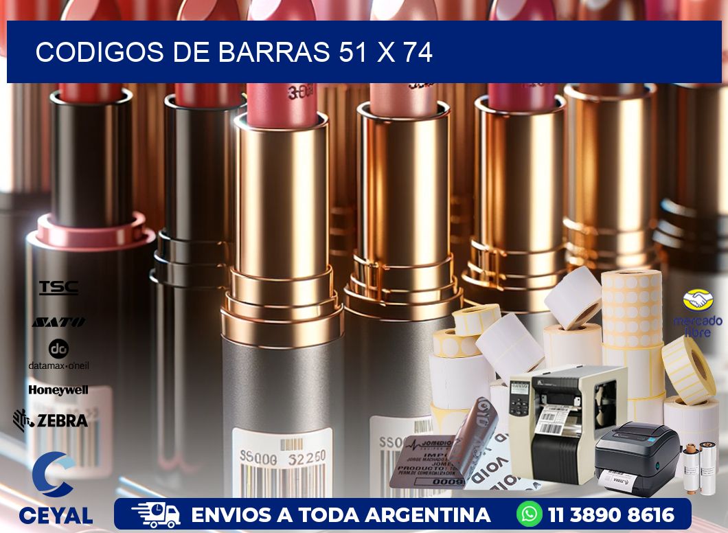 codigos de barras 51 x 74