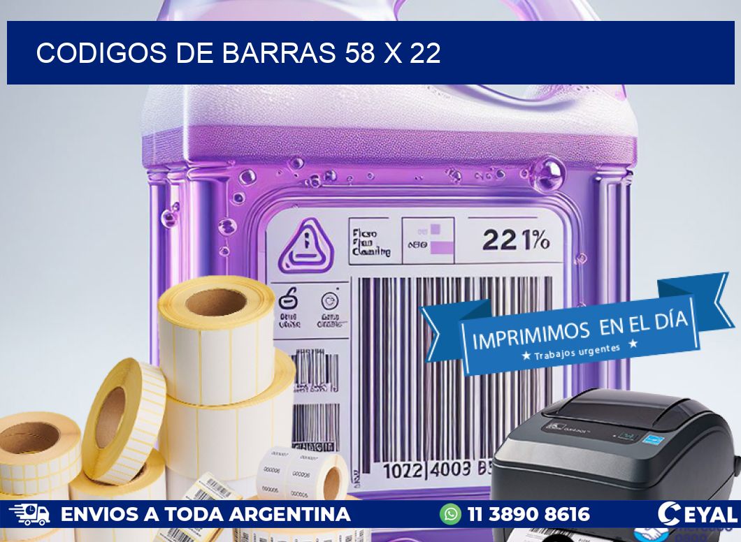 codigos de barras 58 x 22