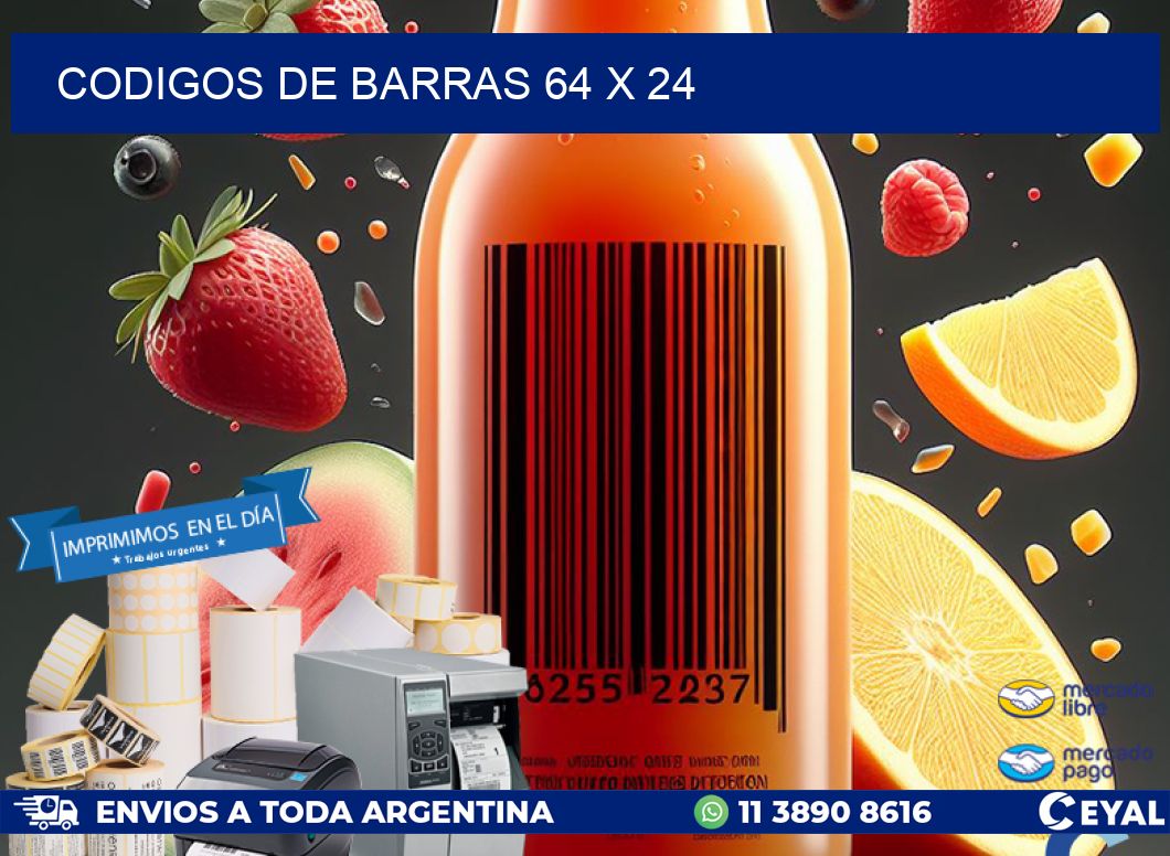 codigos de barras 64 x 24
