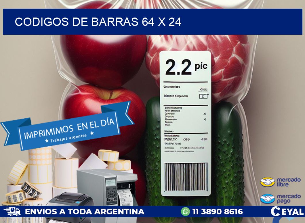 codigos de barras 64 x 24