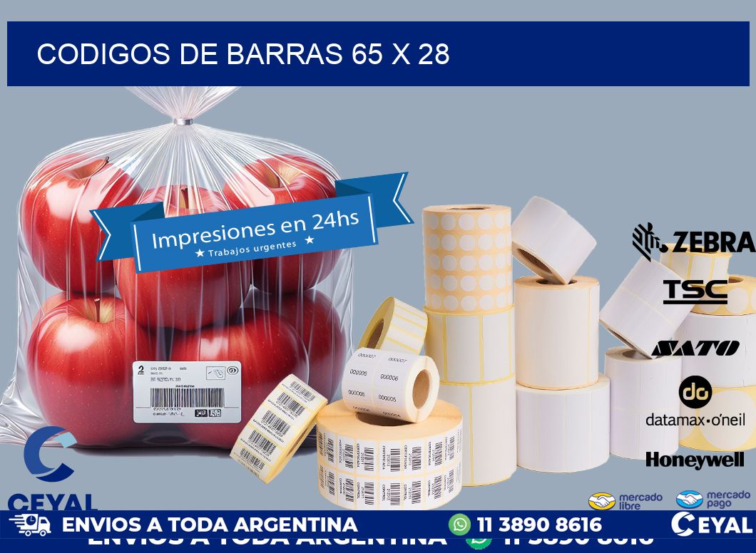 codigos de barras 65 x 28
