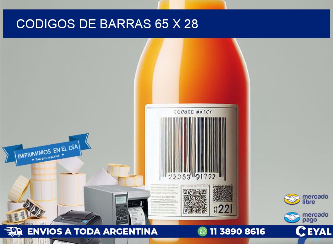 codigos de barras 65 x 28